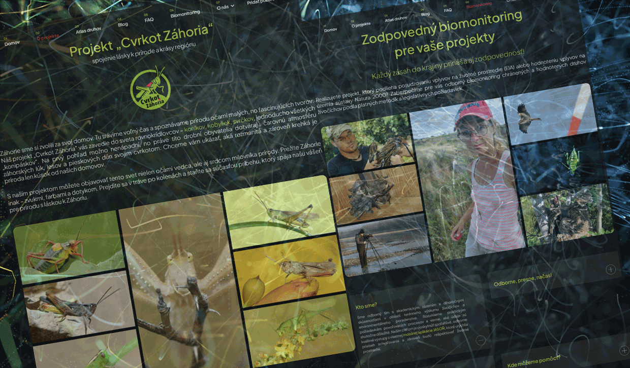 webstránka Orthoptera Záhorie 2